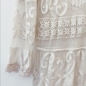 Lace, embroidered boho Mini Deess